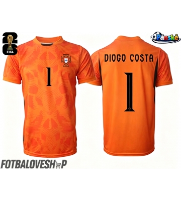 Portugalsko Diogo Costa #1 Brankářské Venkovní Dres MS 2026 Krátký Rukáv